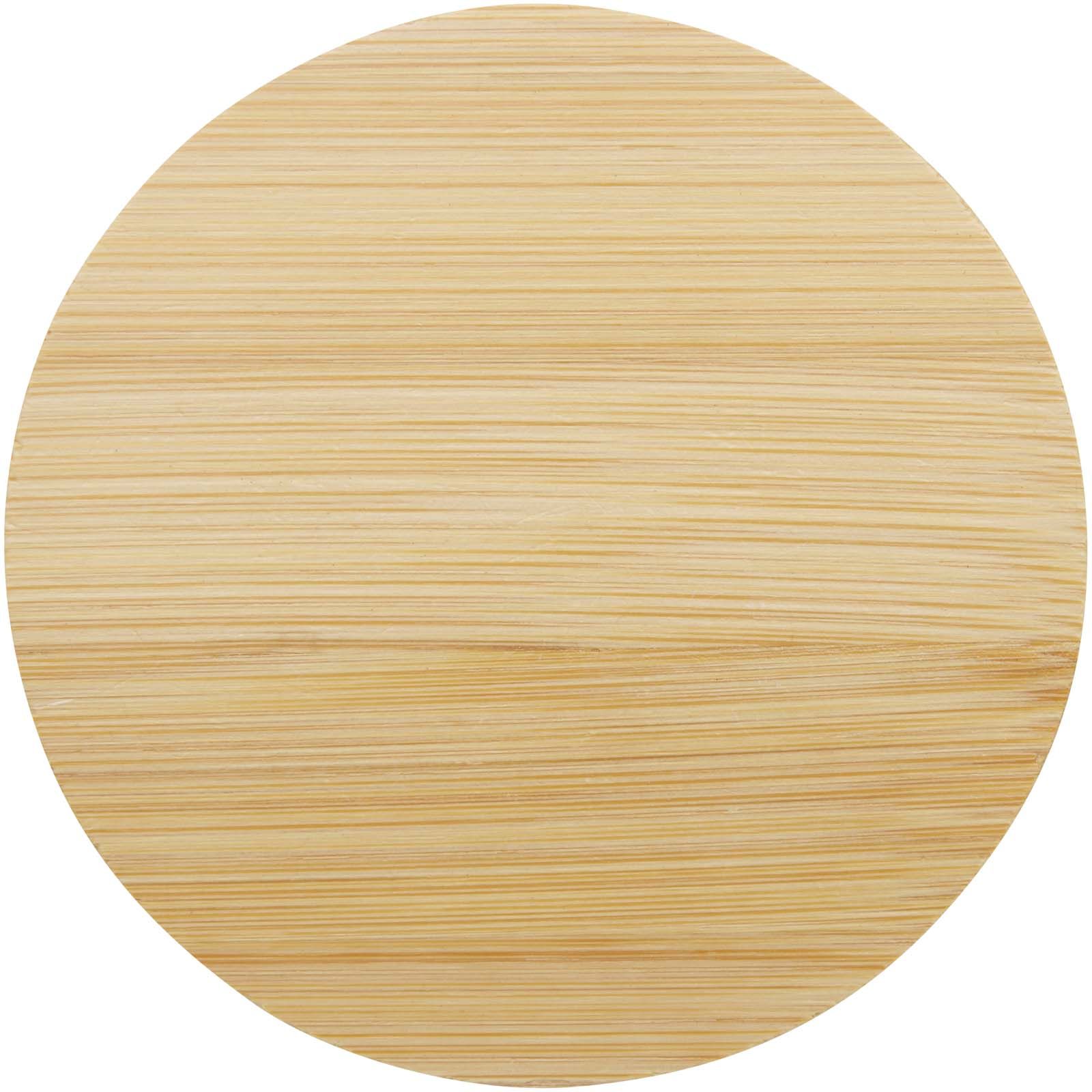 Lenora 250 ml glass cup with bamboo lid
