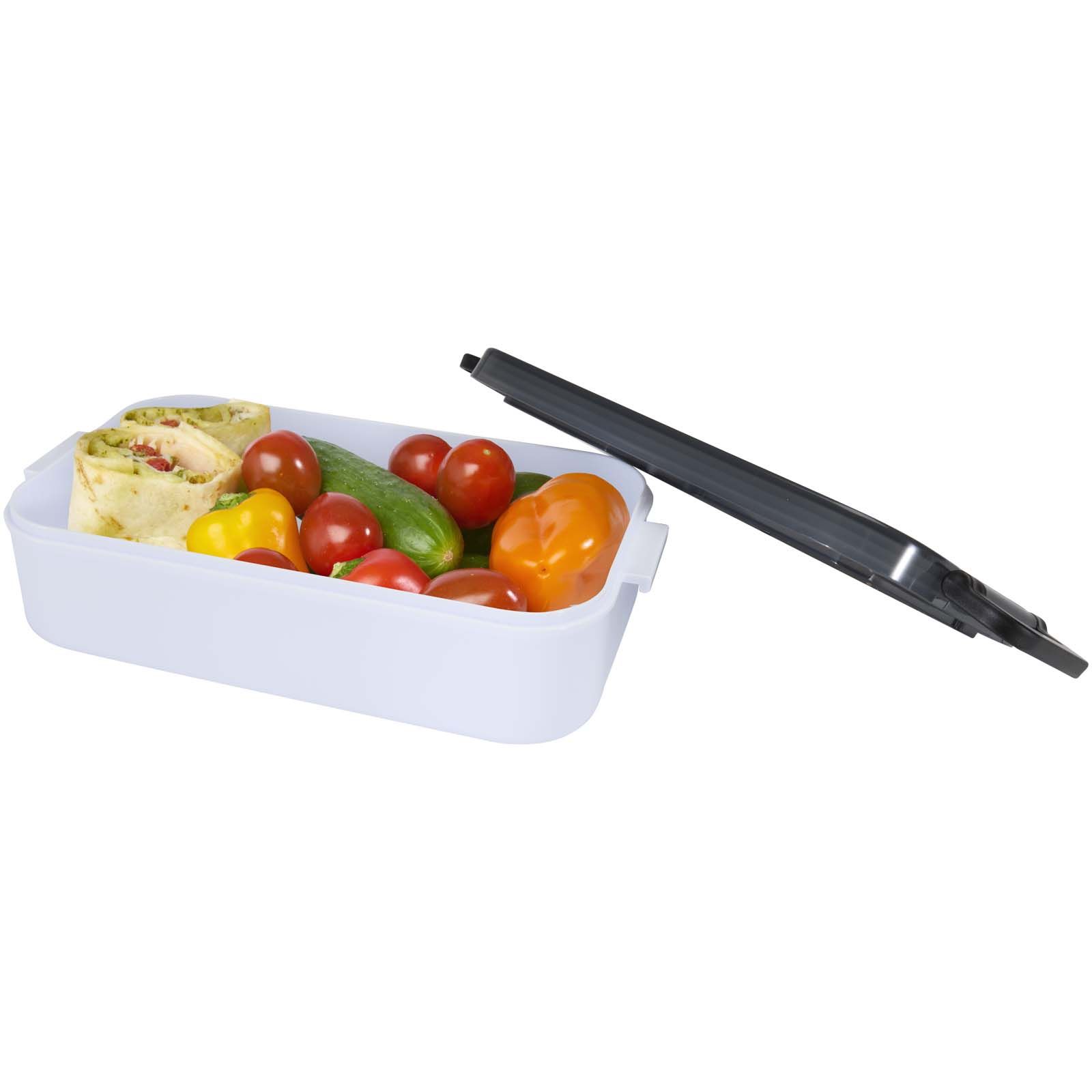 Snappy lunch box and cutlery set