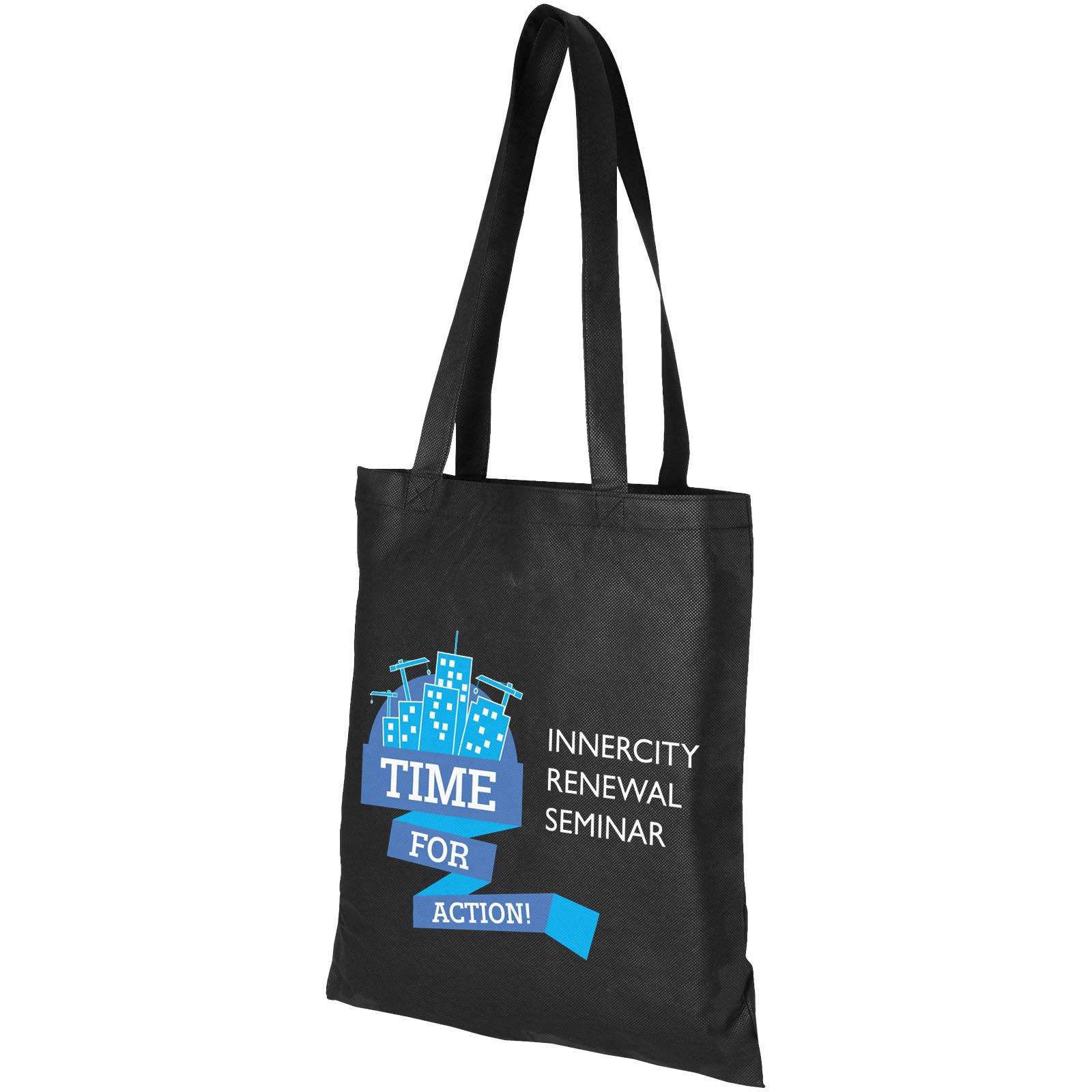 Zeus large non-woven convention tote bag 6L