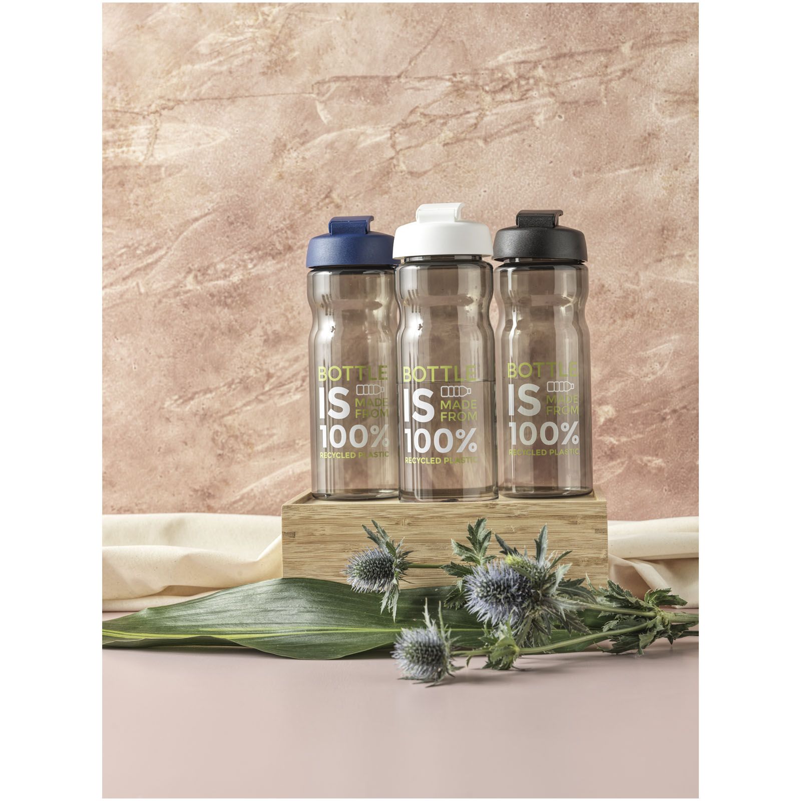 H2O Active® Eco Base 650 ml flip lid sport bottle