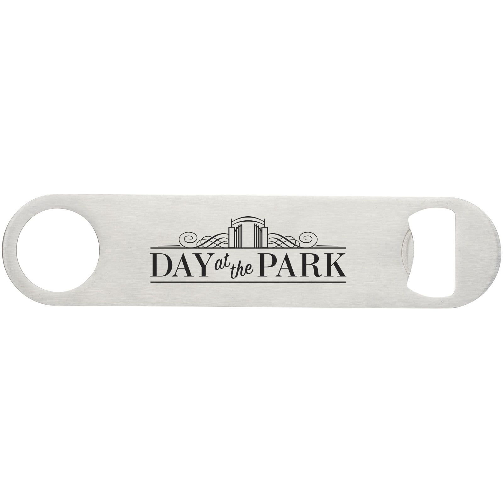 Paddle bottle opener