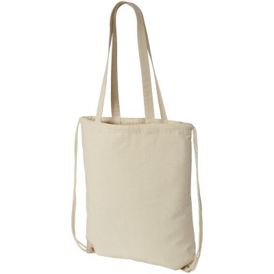 Eliza 240 g/m² cotton drawstring backpack 6L
