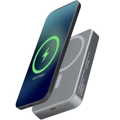 Avis 10.000 mAh RCS recycled aluminium magnetic power bank 