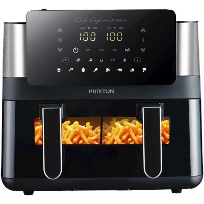 Prixton Cook Organics dual air fryer 8L