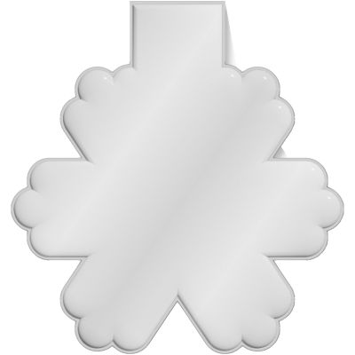 RFX™ M-10 snowflake reflective PVC magnet 