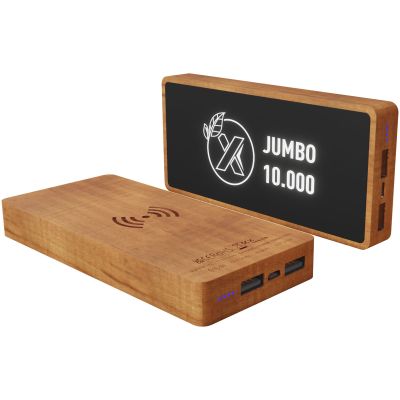SCX.design P46 10.000 mAh wooden wireless charging power bank