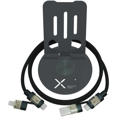 SCX.design O34 360° phone stand with 240W 4-in-1 charging cable 