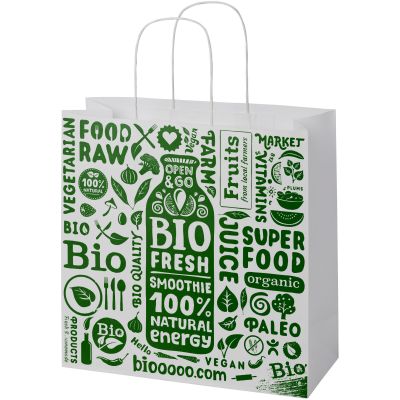 Kraft 120 g/m2 paper bag with twisted handles - X large 