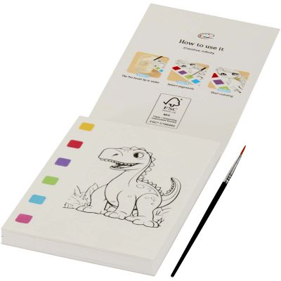 Quell colouring book and water brush pen set