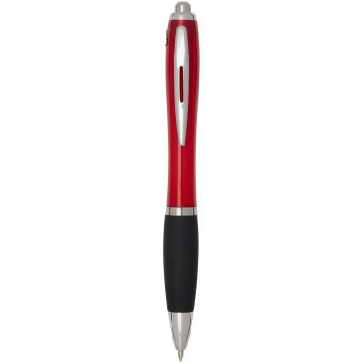 Nash RCS recycled plastic ballpoint pen with coloured barrel and black grip (black ink)