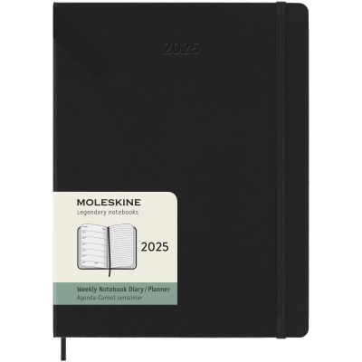 Moleskine hard cover 12 month weekly XL planner