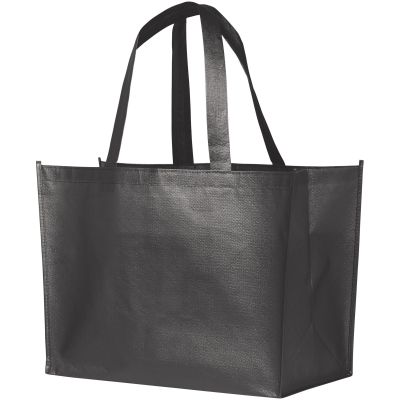 Alloy laminated non-woven shopping tote bag 23L