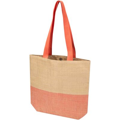 Rhythm straw paper tote bag 10L