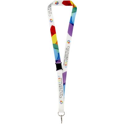 Lois sublimation RPET lanyard with safety buckle