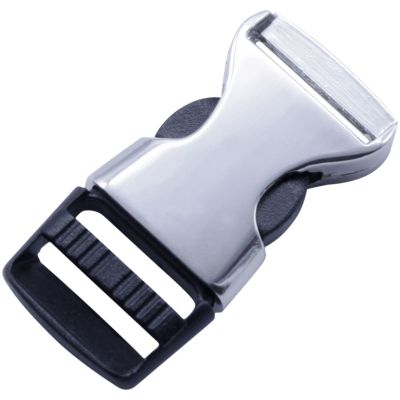 Metal and plastic release buckle