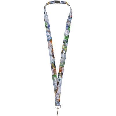 Addie recycled PET lanyard with safety break - full colour 2-sided sublimation
