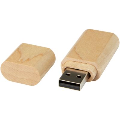 Wooden USB 2.0 with keyring 