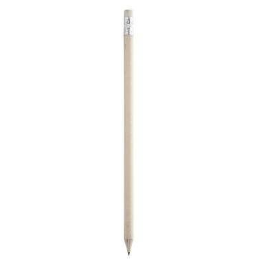 Wooden lead pencil with eraser